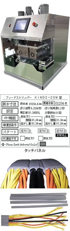 フィードストリッパー：多機能マルチ電線加工機